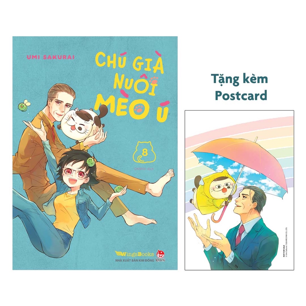 Truyện tranh Chú già nuôi mèo ú - Tập 8 - Tặng kèm Postcard - NXB Kim Đồng