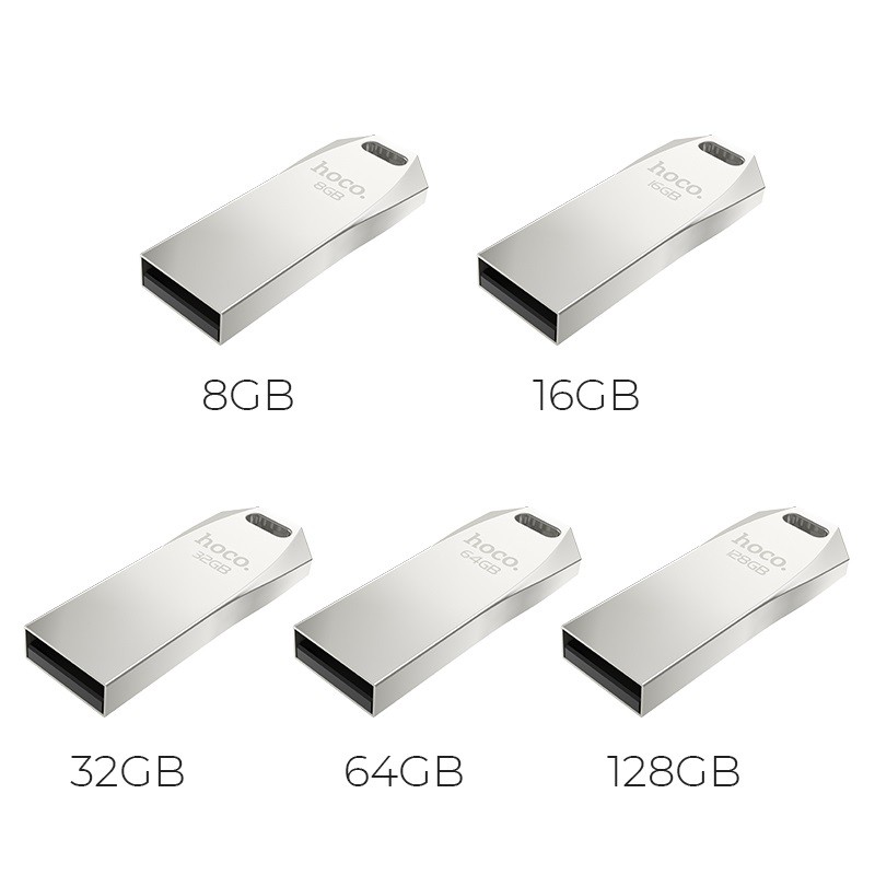 USB 2.0 Hoco UD4 Hợp Kim Kẽm, Dung Lượng 16/32/64/128 GB - BH 5 Năm Chính Hãng