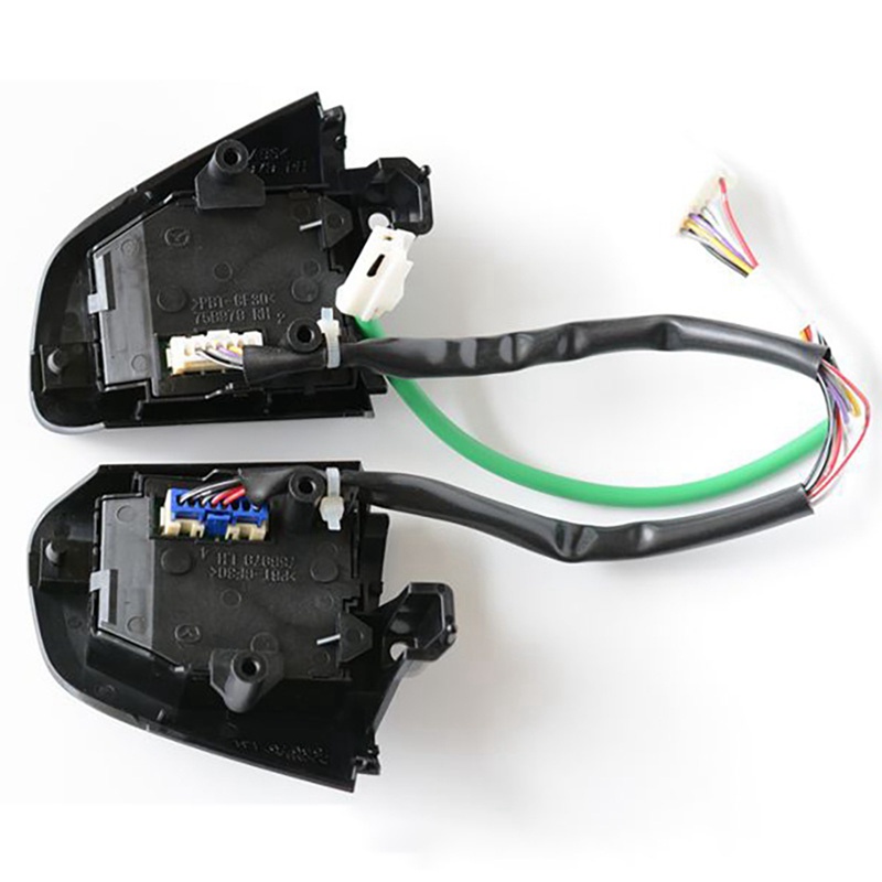 Set 2 Nút Bấm Điều Khiển Âm Lượng Đa Năng Cho Vô Lăng Xe Hơi Mazda 3 5 CX-5 CX-7