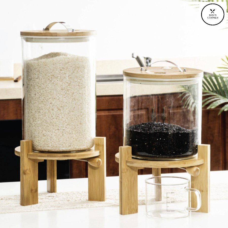 Thùng gạo thủy tinh Cao Cấp 5&8L