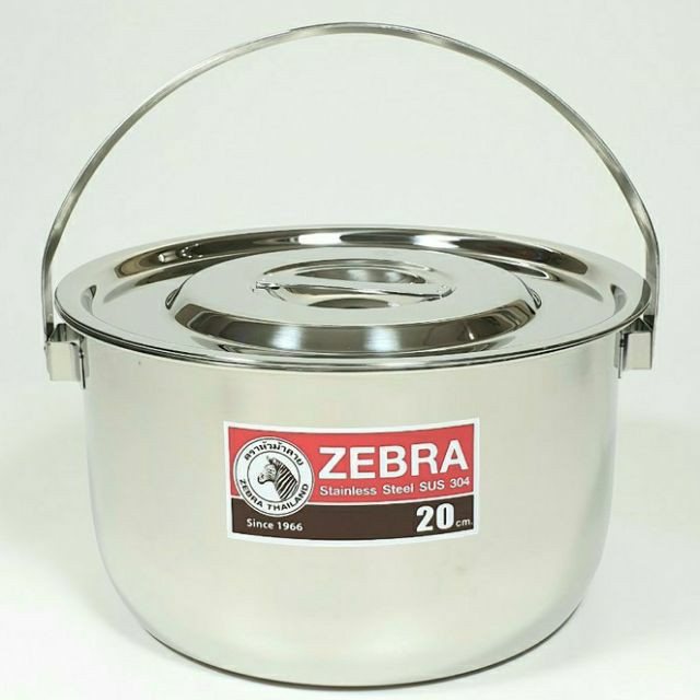Nồi inox cao cấp 304 Zebra Indian Thái Lan 22cm có quai xách -170044