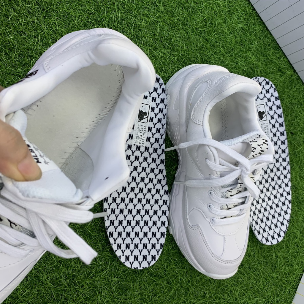 Giày Sneaker MLB Monogram Đen| MLB NY Monogram Chữ NHỏ