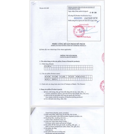 Kem Nám Sạm Tàn Nhang Đồi Mồi ZARA LUXURY