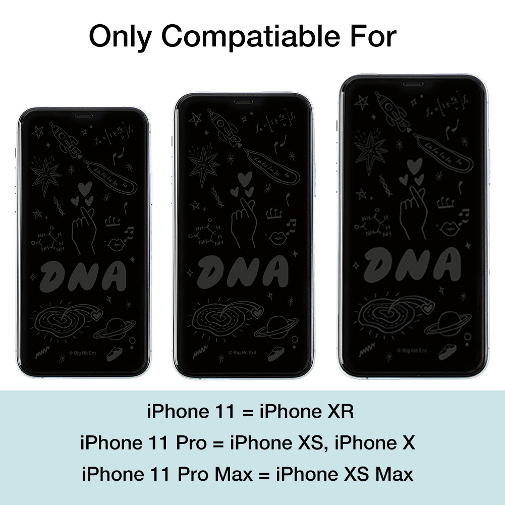 Miếng dán kính cường lực iPhone có hình ảnh từ BTS DNA