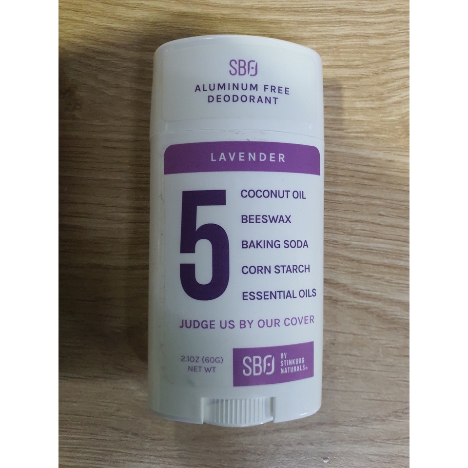 Lăn sáp thiên nhiên khử mùi hương hoa oải hương StinkBug SBO Naturals Deodorant 60g (Mỹ)