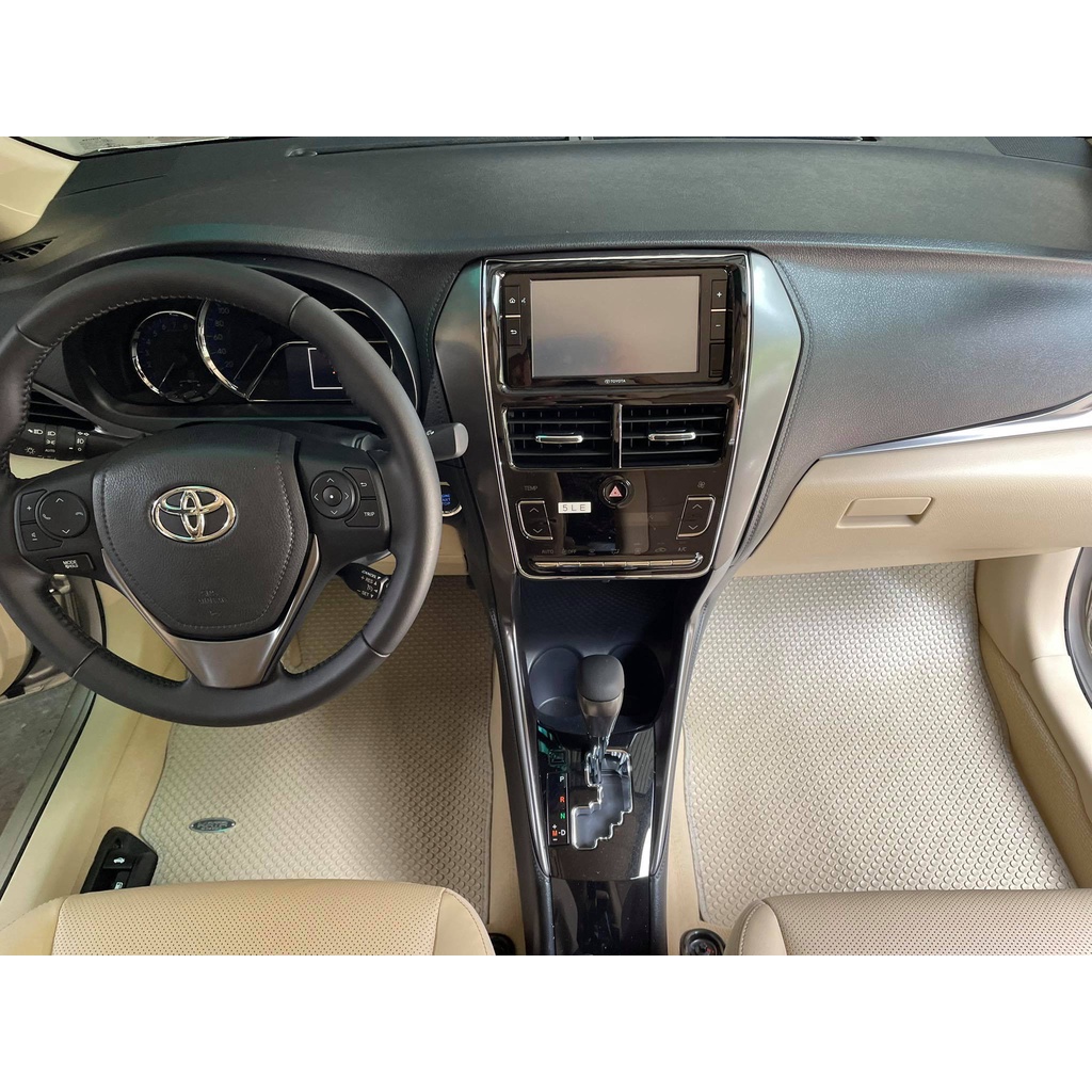 Thảm Lót Sàn Ô Tô KATA Cao Cấp Cho Xe Toyota Vios  - Không mùi, Không ẩm mốc, Dễ dàng vệ sinh