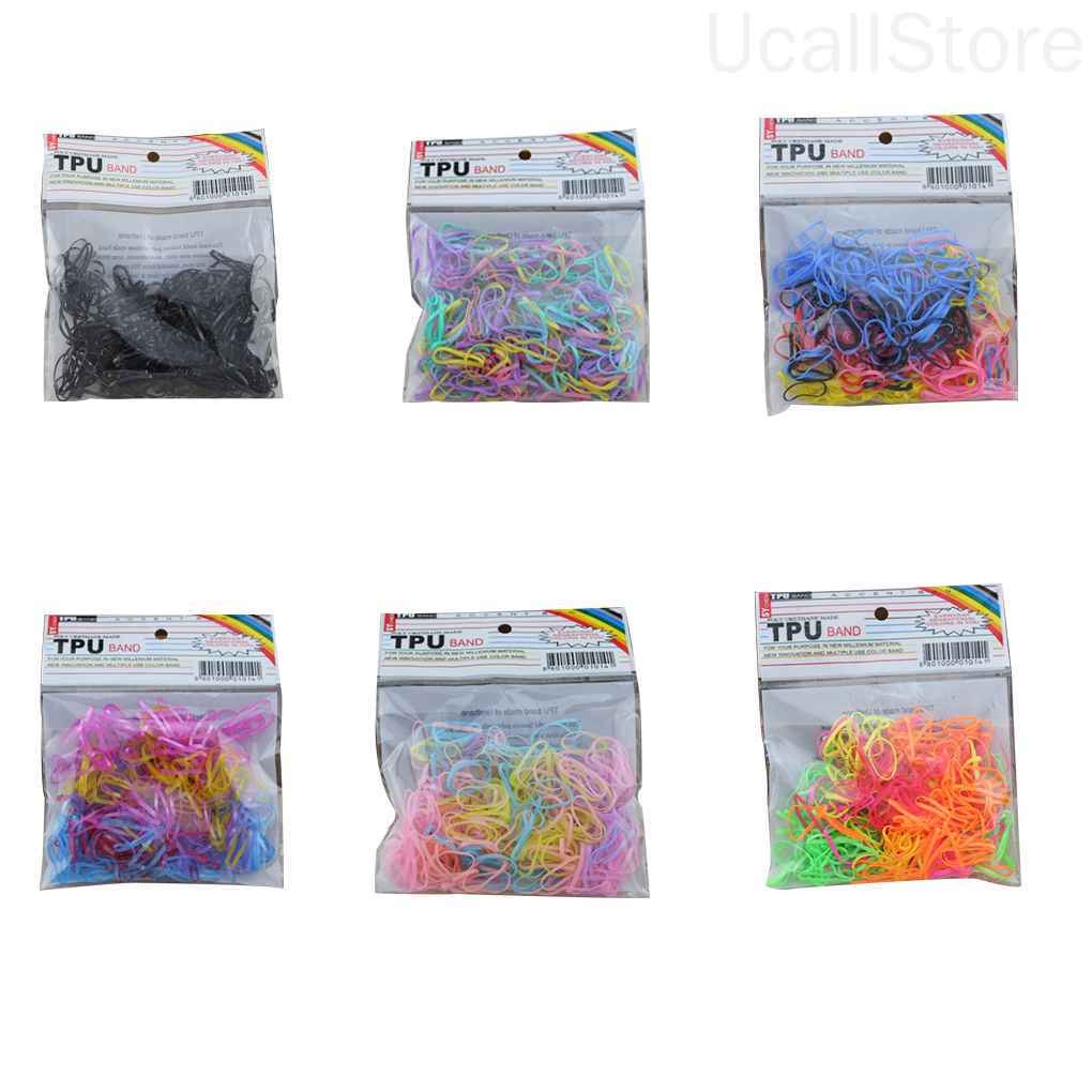 Set 400 Dây Thun Cột Tóc Co Giãn Dùng Một Lần Dành Cho Nữ