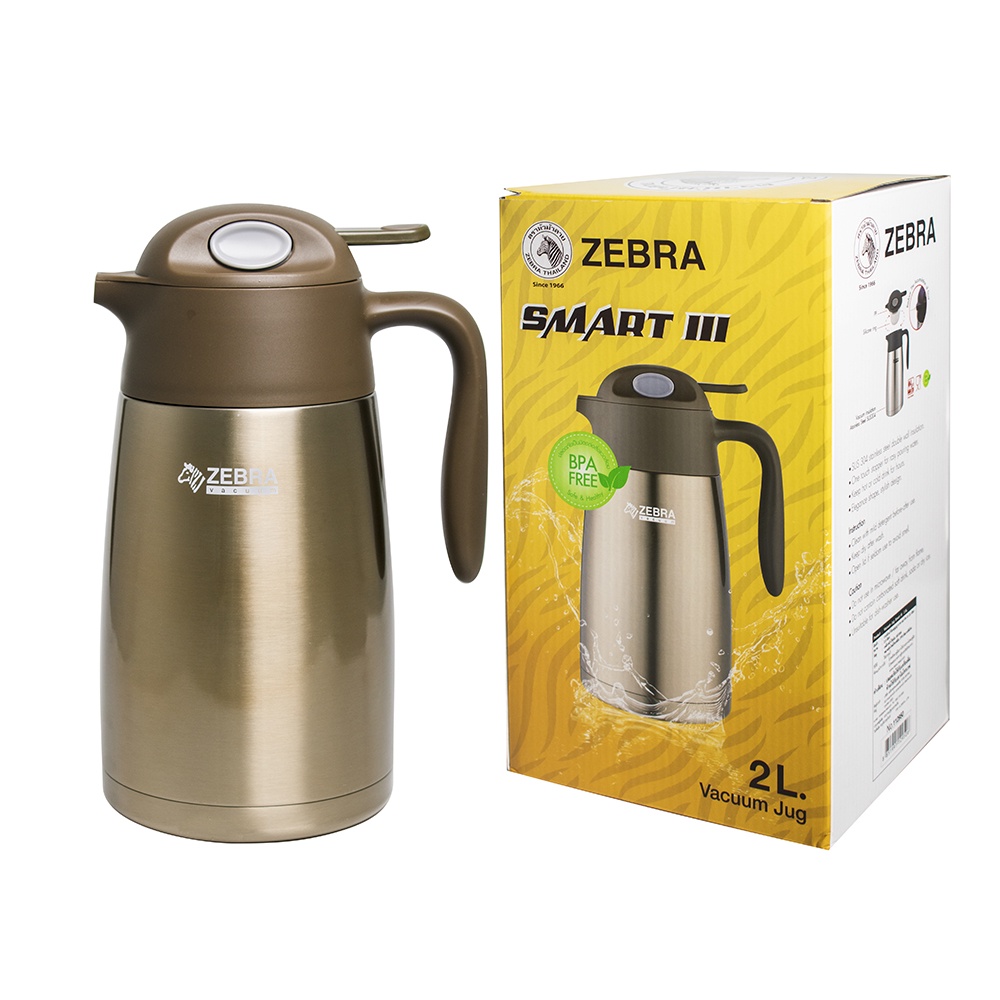 Bình giữ nhiệt ZEBRA Thailand Cao cấp Inox 2.0L - Smart III - 112950