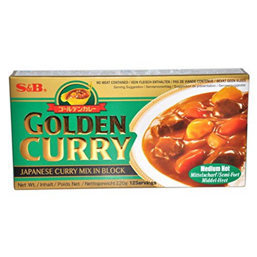 Viên nấu cà ri Golden Curry Vị ngọt 220g 10~12 phần ăn (vị cay và ngọt)