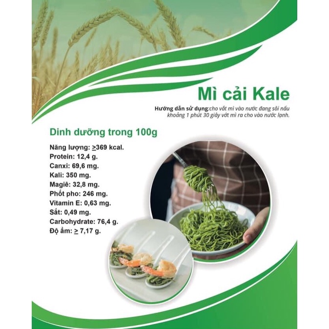 Mì Cải Kale Hữu Cơ SuriFarm⚡FREESHIP⚡Mì Ăn Kiêng.Giảm Cân.Mì Cho Bé Ăn Dặm.Giàu Chất Xơ(400g)