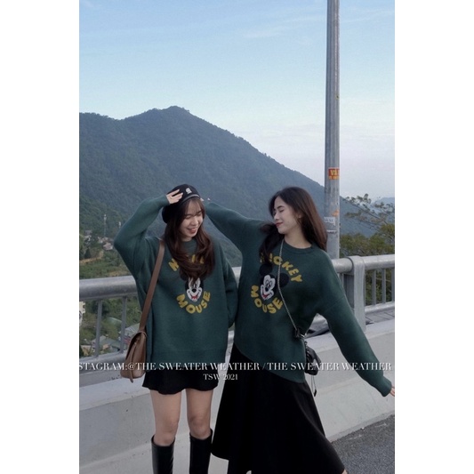 (Ảnh thật) Áo len hình thú chất đanh mịn oversize form giấu quần the.sweaterweather TSW | BigBuy360 - bigbuy360.vn