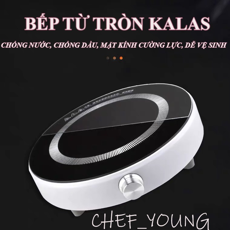 Bếp Từ Điện Kalas/Xiaomi, công suất mạnh 2100-2200w, mặt kính cường lực chống nước, tiết kiệm điện