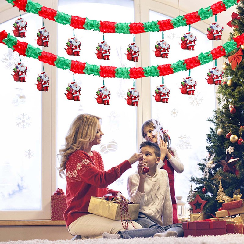 Dây Treo Trang Trí Giáng Sinh 3m Hình Ông Già Noel 2023