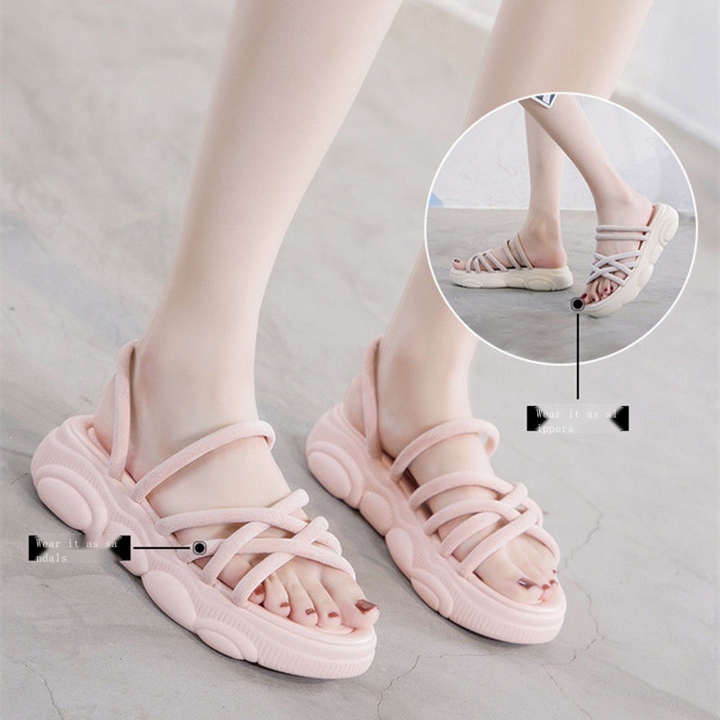 Xăng đan Mùa Hè Đế Dày 2022 Dễ Phối Đồ Thời Trang Cho Nữ