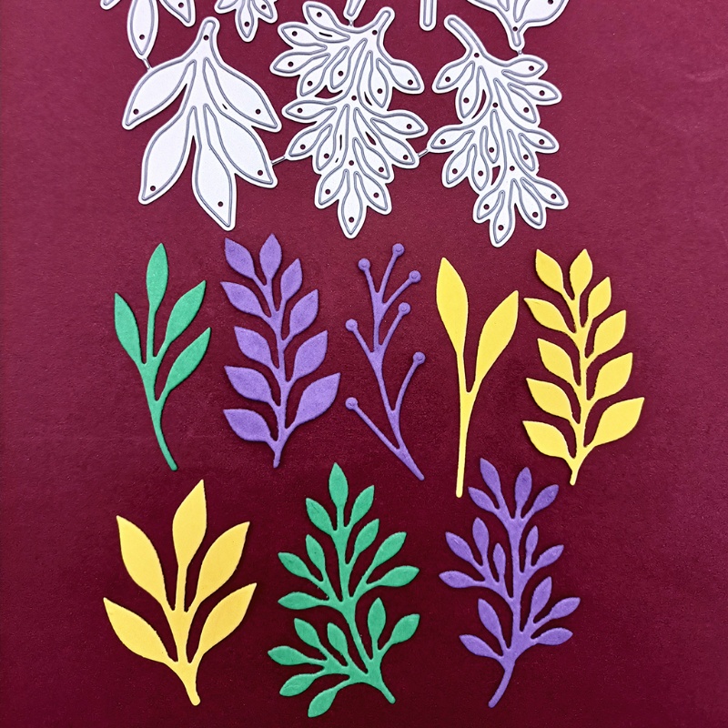 Khuôn Cắt Giấy Kim Loại Hình Chiếc Lá Xinh Xắn