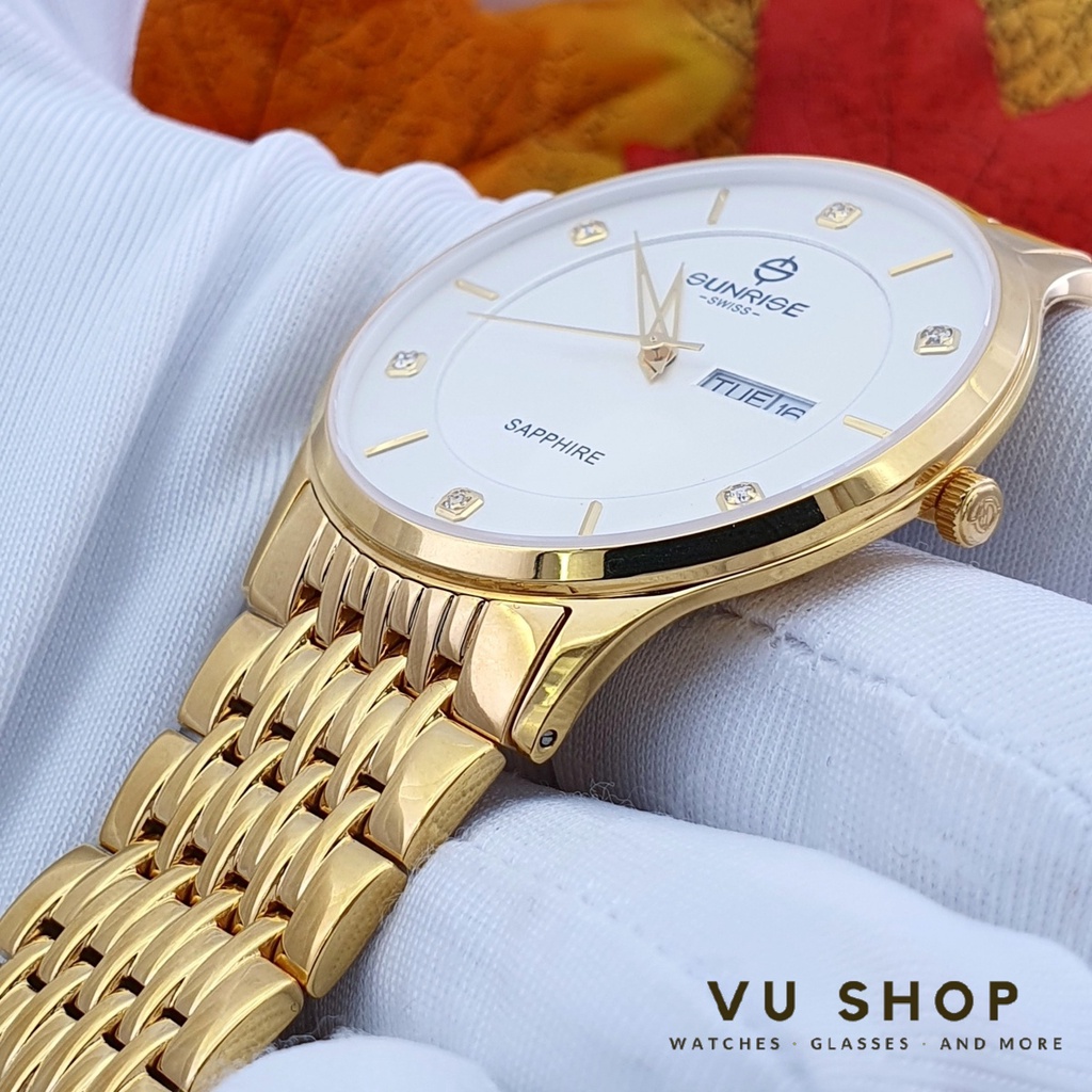 Đồng hồ nam SUNRISE 1109SB - Chính hãng, chống trầy