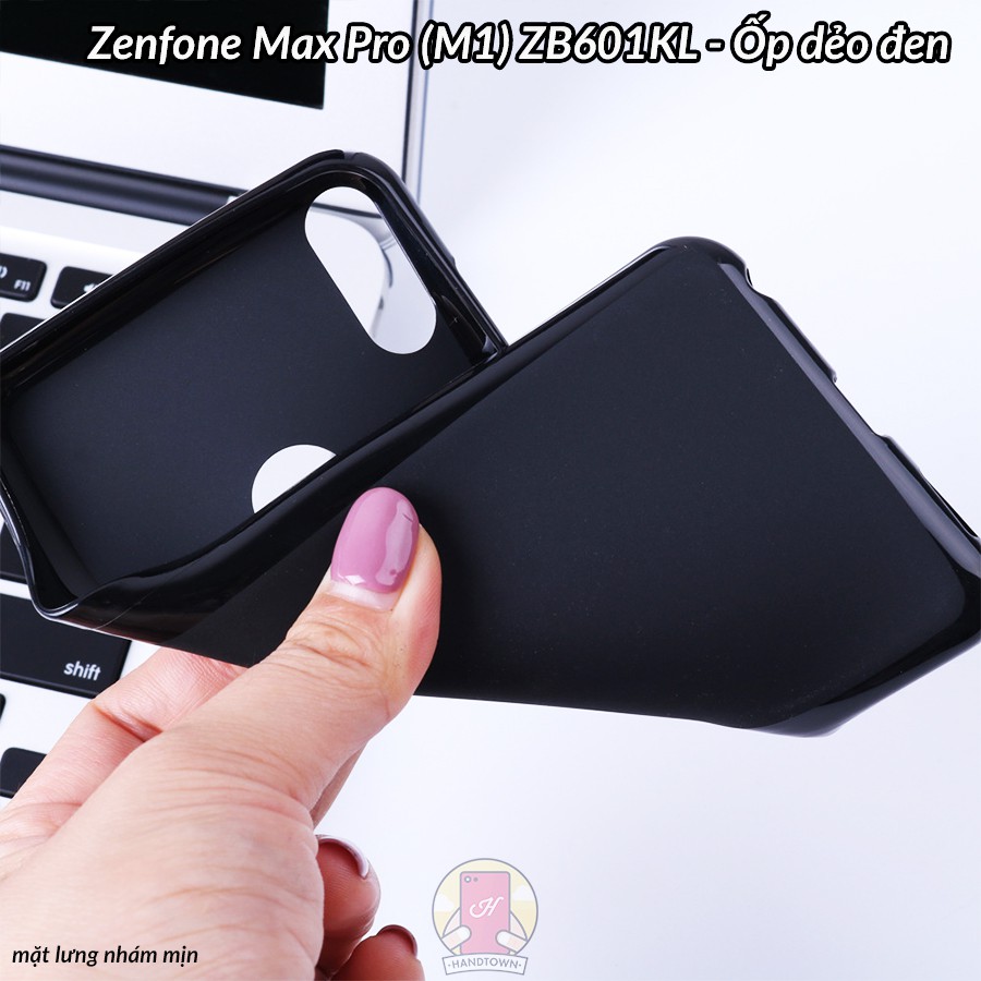 Ốp lưng Zenfone Max Pro (M1) ZB601KL dẻo đen viền bóng