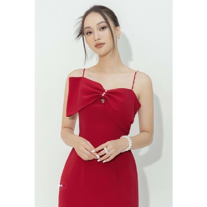 Đầm Dáng Dài JM Hai Dây Nơ Ngực 1P02.2112KT