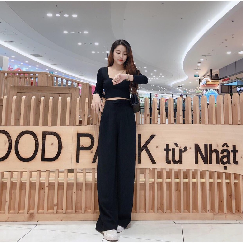 Quần Ống Suông , ống rộng nữ dáng dài , cạp cao vải đẹp loại 1 | BigBuy360 - bigbuy360.vn