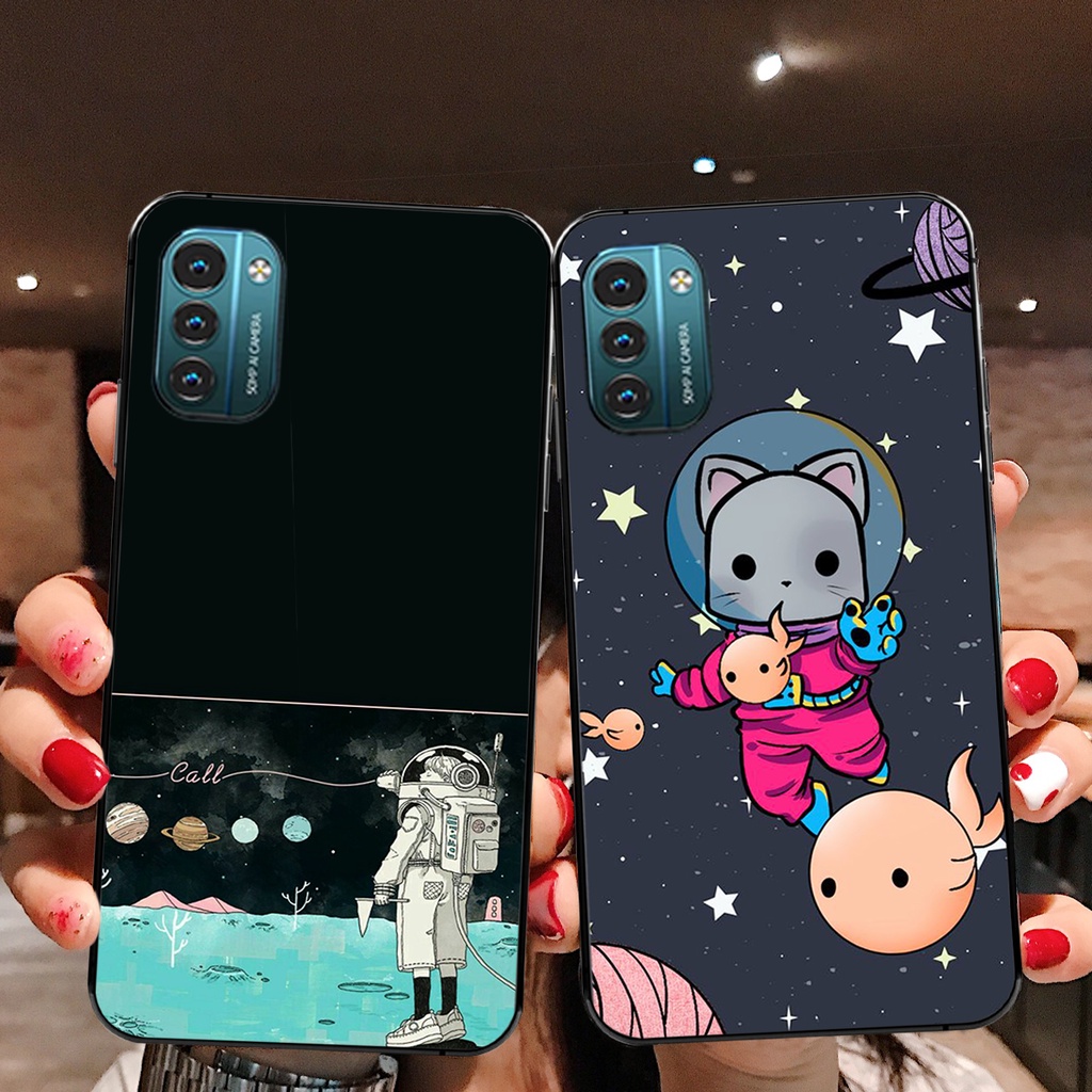 Ốp lưng Nokia G11 - Nokia G21 - Nokia 7.1 - Nokia 8.3  - Nokia X5 - Nokia X6 - Nokia G20 mẫu phi hành gia cute đẹp