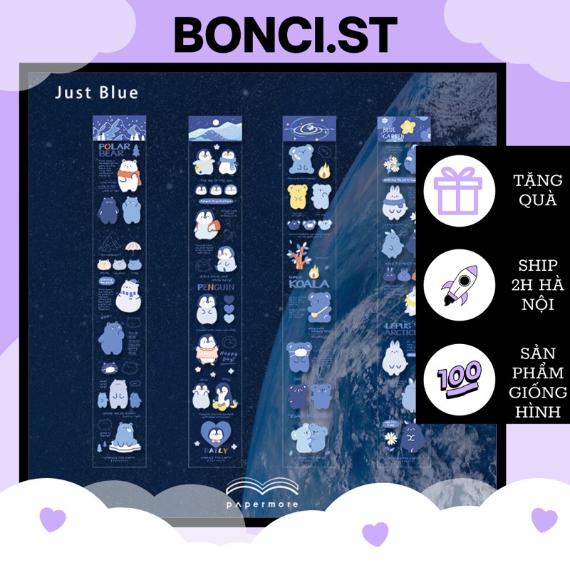 Sticker chim cánh cụt dễ thương