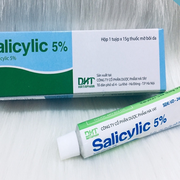 Kem bôi ngoài da làm mềm da salicylic 5% DHT 15G  - Glowy Cosmetics