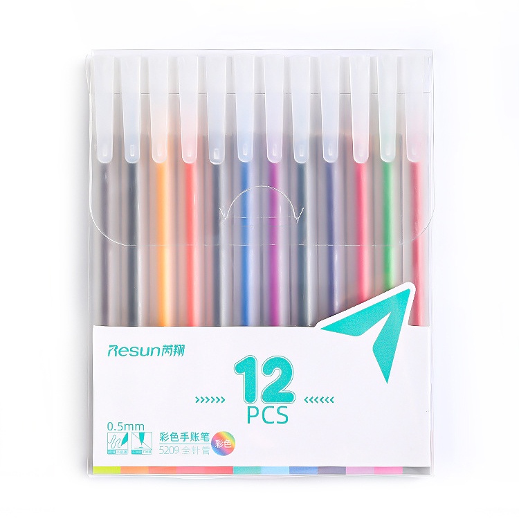 Set 12 bút bi nhiều màu sắc