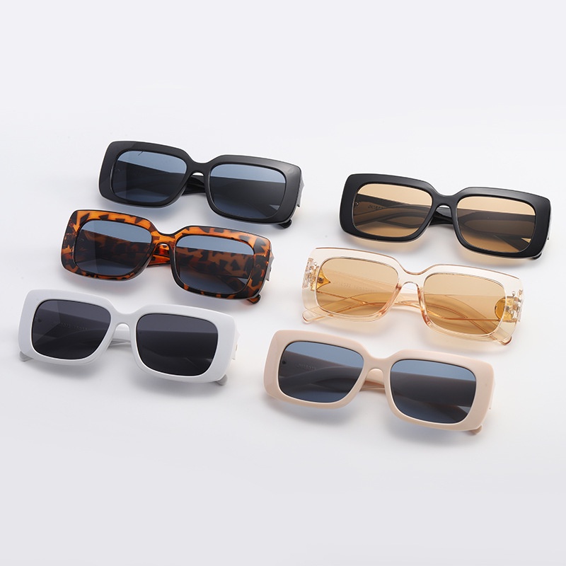 (JIUERBA)COD Western Retro Style Sunglasses For Women Vintage Square Sun Glasses