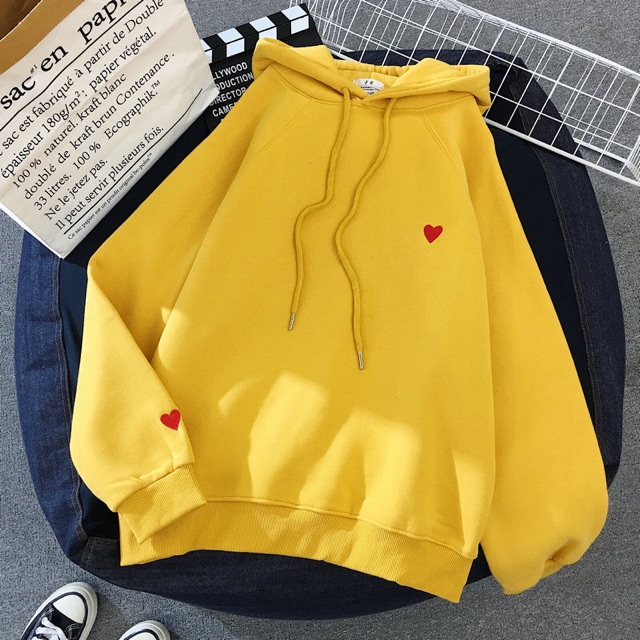 [Mã WAUP12 hoàn 15% xu đơn 150k] ( Mua 1 tặng 1 vòng tay ) Hình Thật độc quyền, Bigsize, ulzzang Áo Hoodie UNISEX in tim | BigBuy360 - bigbuy360.vn