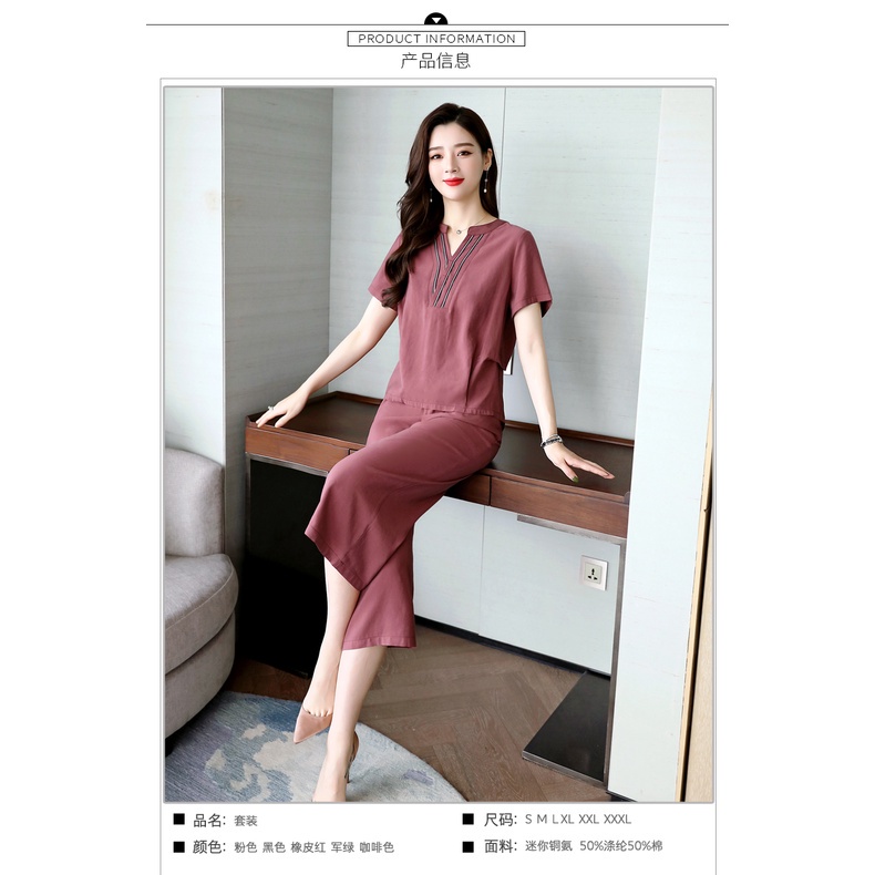 Quần Áo Trung Niên Nữ Bigsize Cho Mẹ Vải Đũi Cao Cấp Mềm Min,Thoáng Mát Thấm Hút Mồ Hôi TN32 - MT.shop