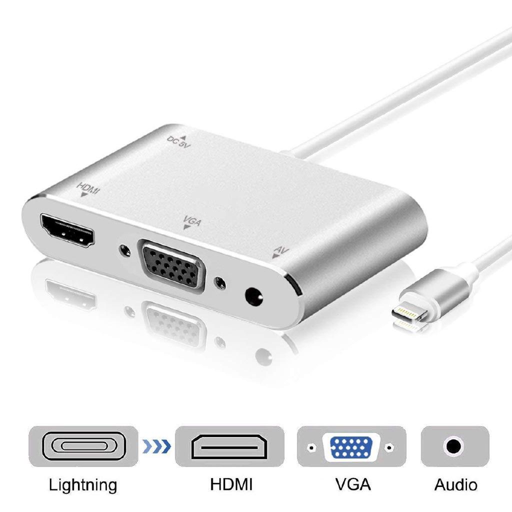 Đầu Chuyển Đổi Cổng Lightning Sang hdmi vga Cho iPad / iphone