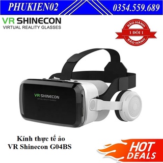 Mua   Chính hãng   Kính thực tế ảo VR Shinecon G04BS 2021 hỗ trợ tai nghe bluetooth  thấu kính HD chống ánh sáng xanh