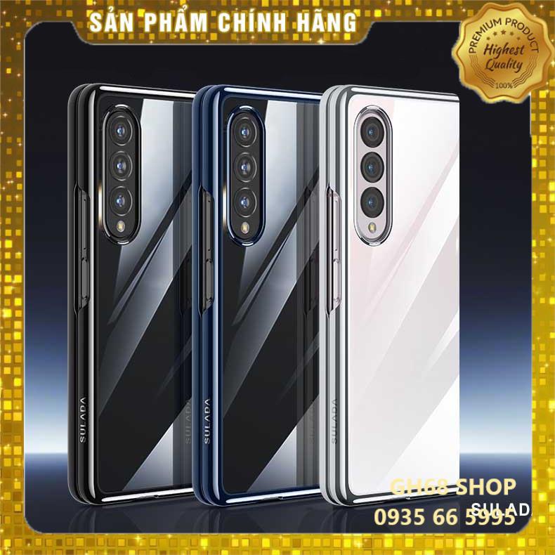 Ốp Lưng Trong Viền Màu Sam Sung Galaxy Z Fold 2, Z Fold 3, Z Flip 3 - chính hãng SULADA