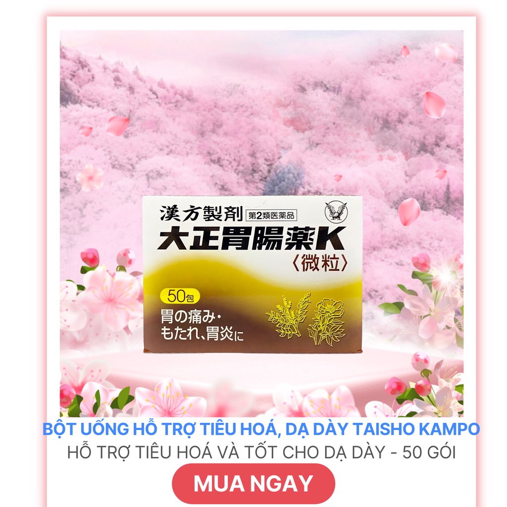 Bột uống hỗ trợ tiêu hóa, dạ dày Taisho Kampo (50 gói)