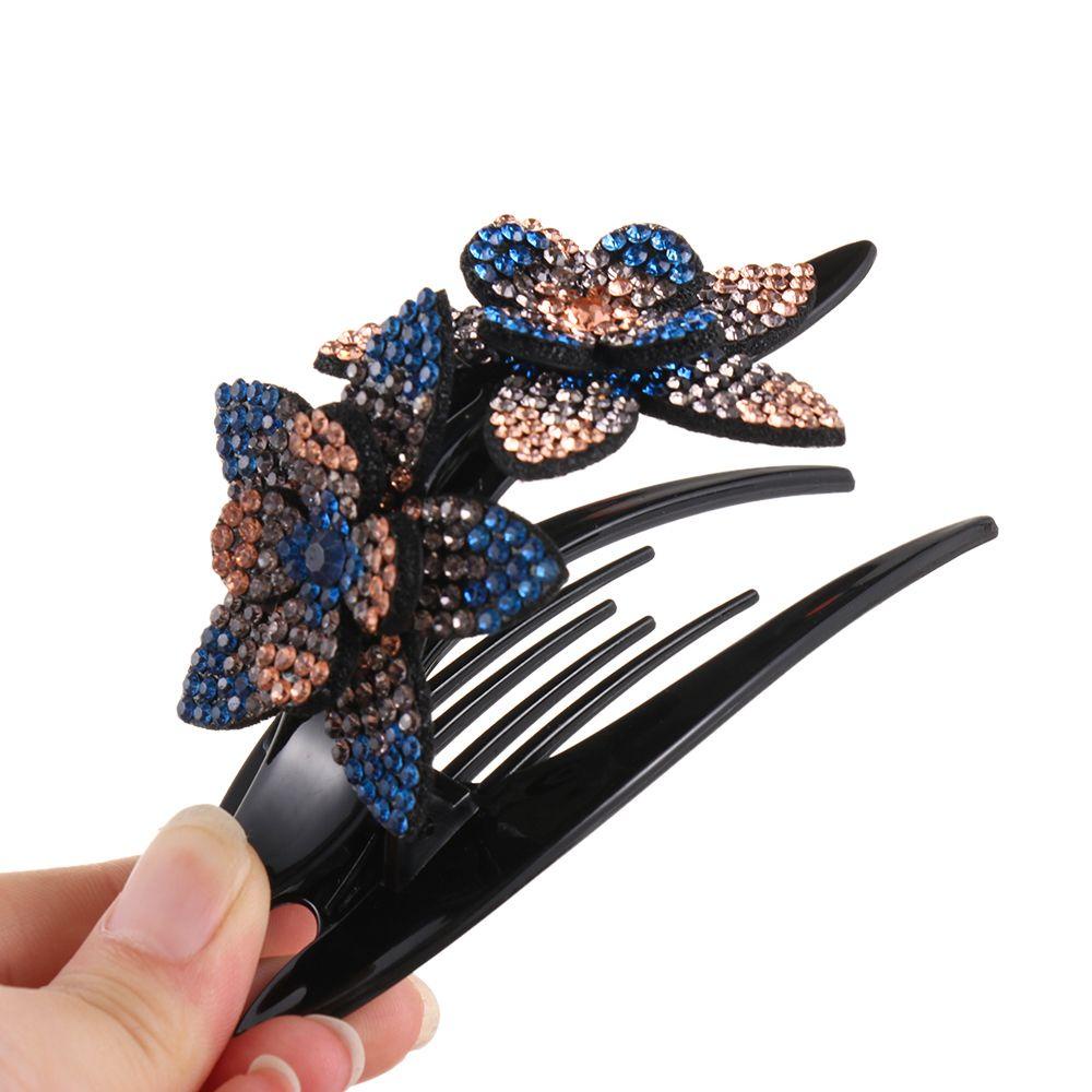 Kẹp Tóc Đính Hoa Đôi Thời Trang Thanh Lịch Cho Nữ|Kẹp Tóc