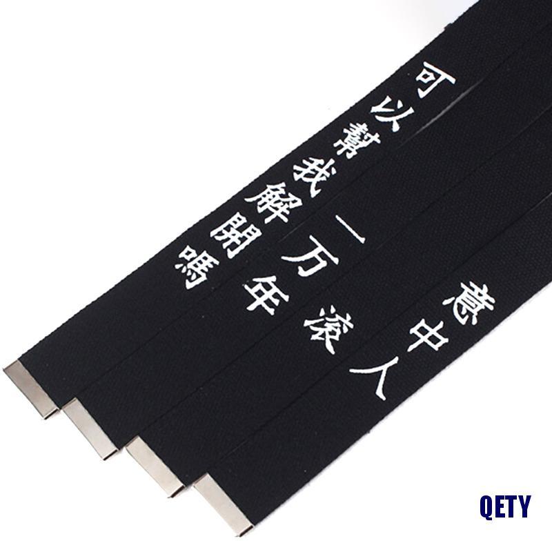 Thắt lưng bằng vải canvas hai khóa thời trang đơn giản sành điệu cho nam nữ