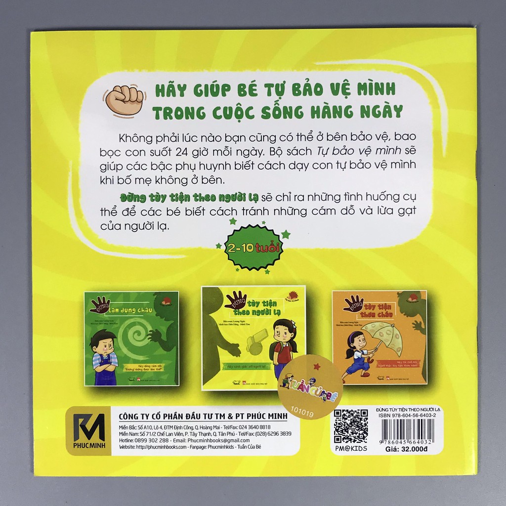 Sách - Tự Bảo Vệ Mình - Đừng Tùy Tiện Theo Người Lạ | BigBuy360 - bigbuy360.vn
