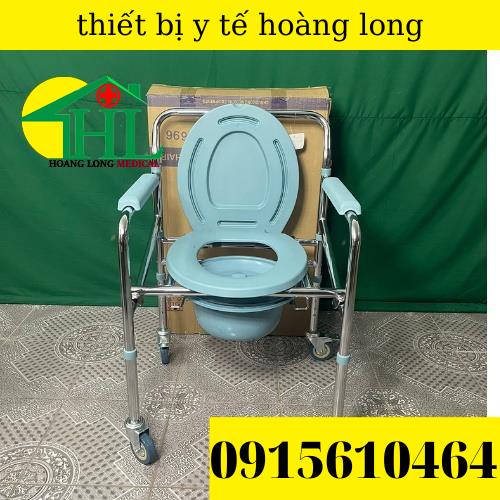 Ghế Bô Vệ Sinh Cho Người Già Có Bánh Xe,Gấp gọn Lucass G-96