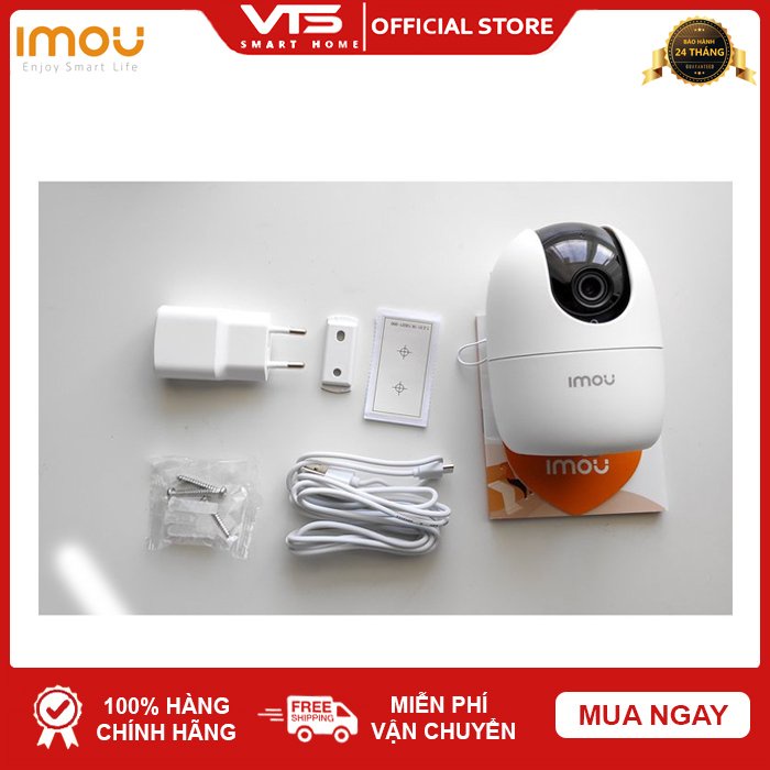 Camera IP WIFI IMOU Ranger 2 A22EP 2MP Full HD 1080P - Kèm Thẻ 32/64/128GB - Hàng Chính Hãng Dahua DSS