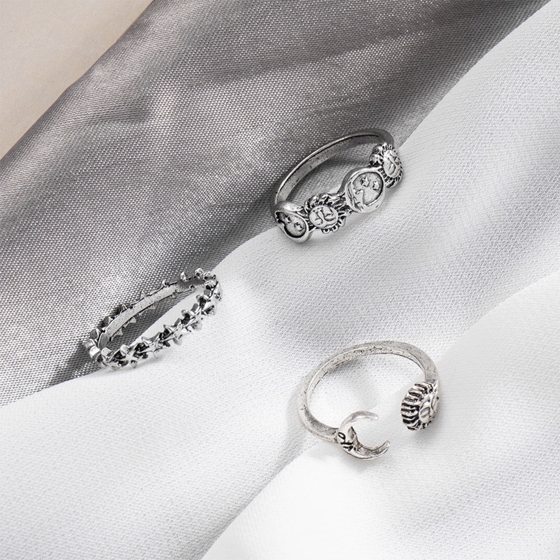 Bộ 3 Nhẫn Đeo Ngón Tay Thời Trang Dành Cho Nữ