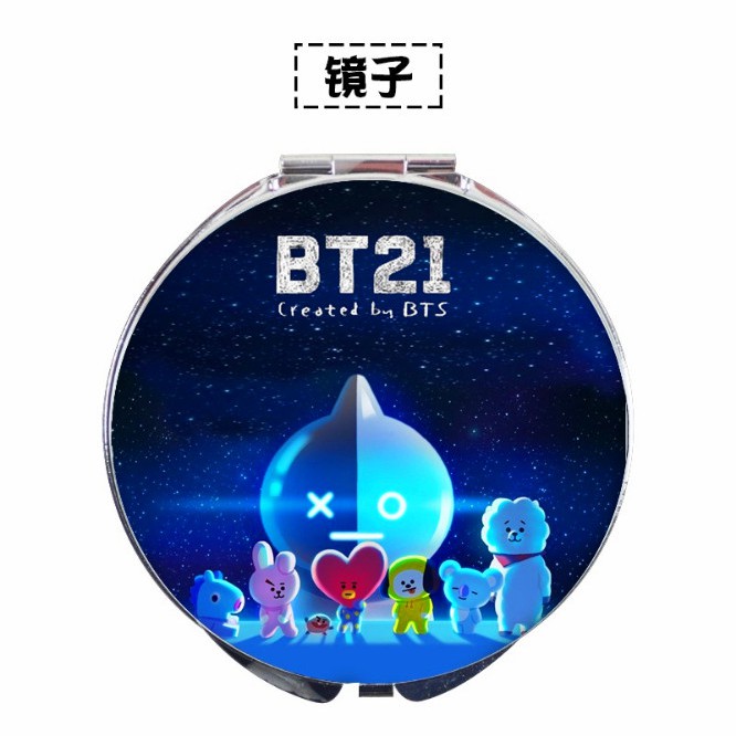 Gương Trang Điểm Cầm Tay Hình Bt21 Bts Bangtan Boys Thời Trang