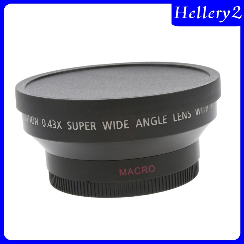 Ống Kính Góc Rộng 62mm 0.43x Cho Máy Ảnh Kĩ Thuật Số Canon Nikon Sony