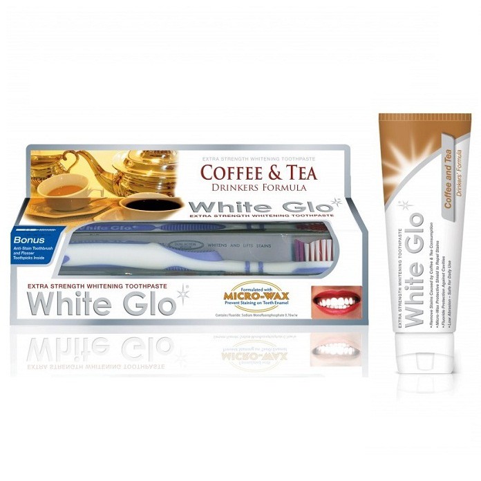 [Chính hãng, Có tem] Kem đánh răng cho người uống trà cà phê White Glo Coffee & Tea Drinkers Fomula 150g