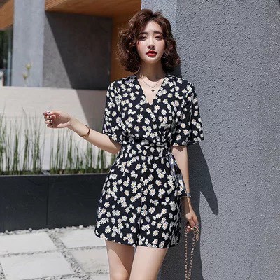 Jumpsuit ngắn cúc họa mi S&M siêu xinh, giá rẻ GR0076