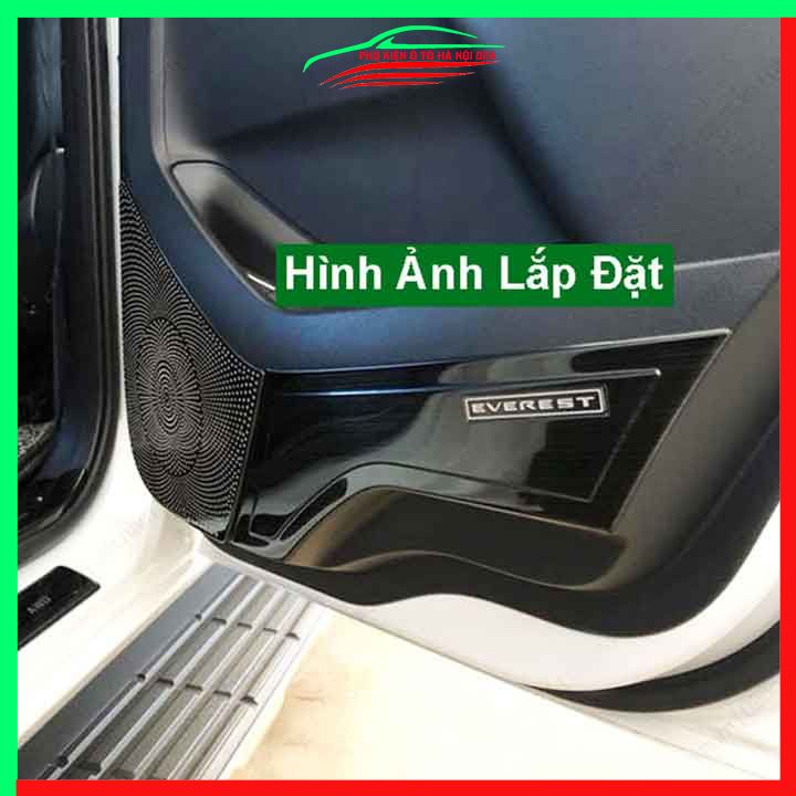 Bộ ốp màng loa Everest 2016-2021 chuẩn theo xe vân Titan chống xước trang trí nội thất ô tô