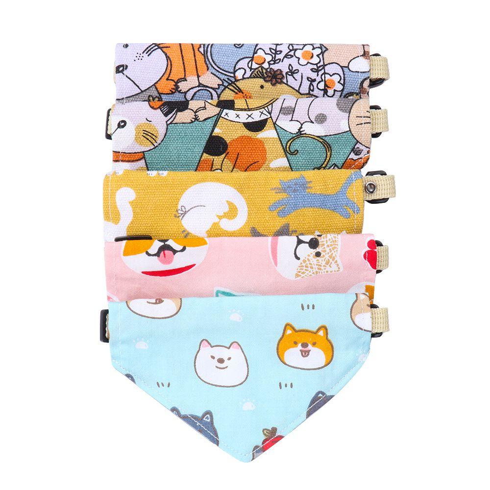 Layor1 Khăn Bandanas Tam Giác Buộc Cổ Trang Trí Cho Mèo Kerchief