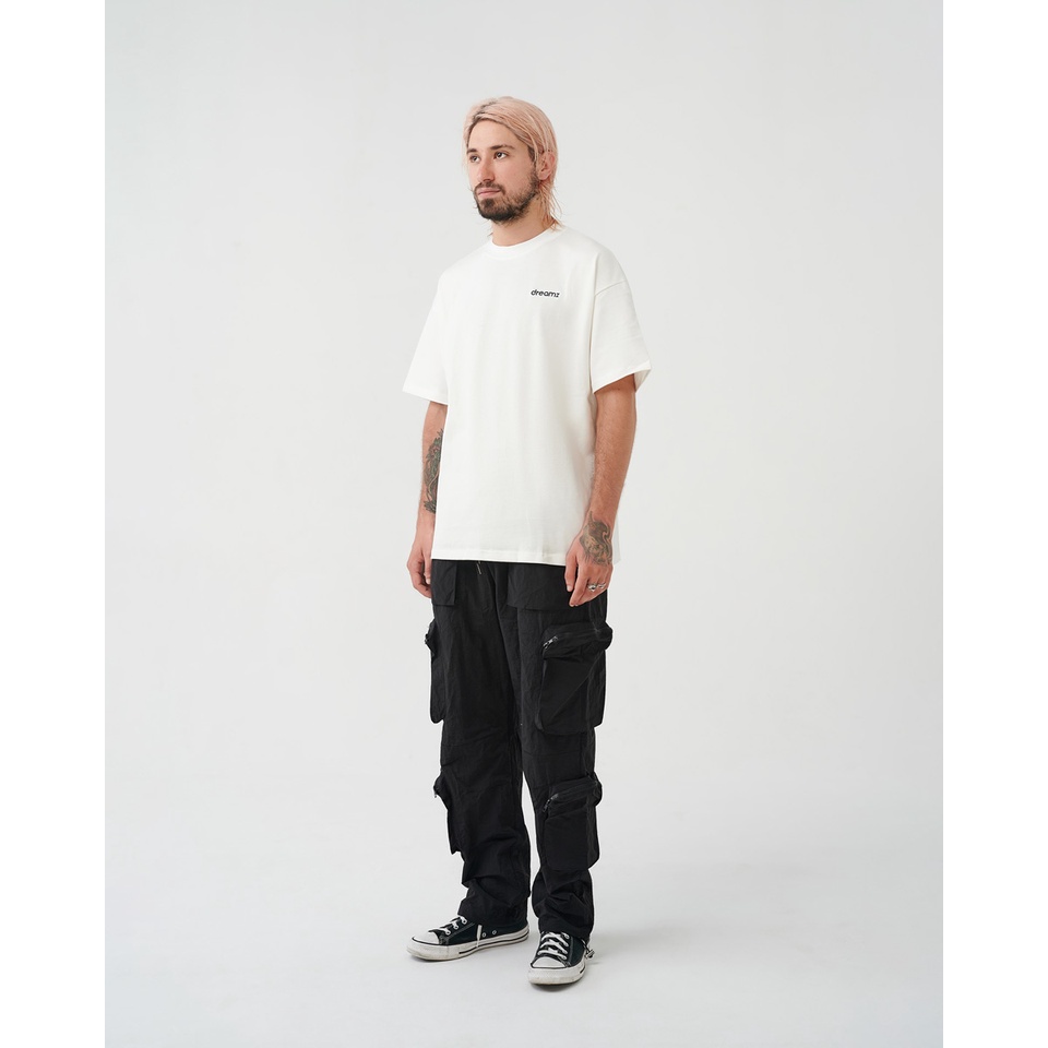 Áo Thun oversized DreamZ SIGNATURE LOGO - WHITE