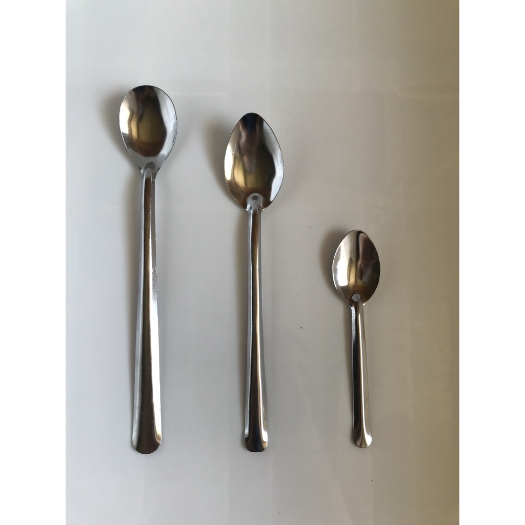 Combo 10 muỗng cafe inox, muỗng ngắn inox