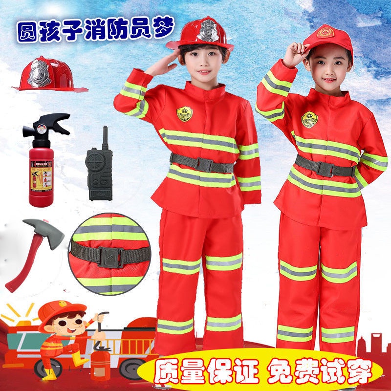 Bộ Đồ Hóa Trang Lính Cứu Hỏa Chuyên Nghiệp Cho Bé