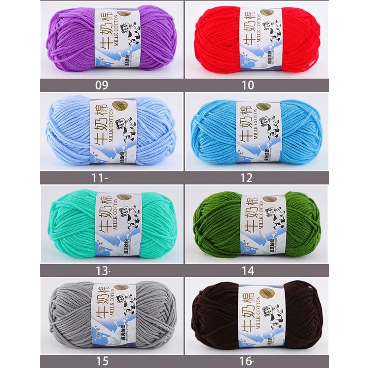 Len Milk Cotton 50g - Bảng 1